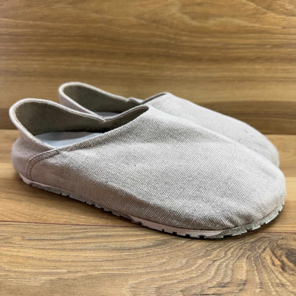 OTZ Cork Lite Linen Clogs Flats 8 EU 38 Natural Oatmeal Arch Support Comfort